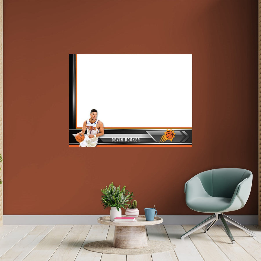 Phoenix Suns - Devin Booker - Dry Erase Whiteboard - Official NBA - Reusable Vinyl Wall Decal