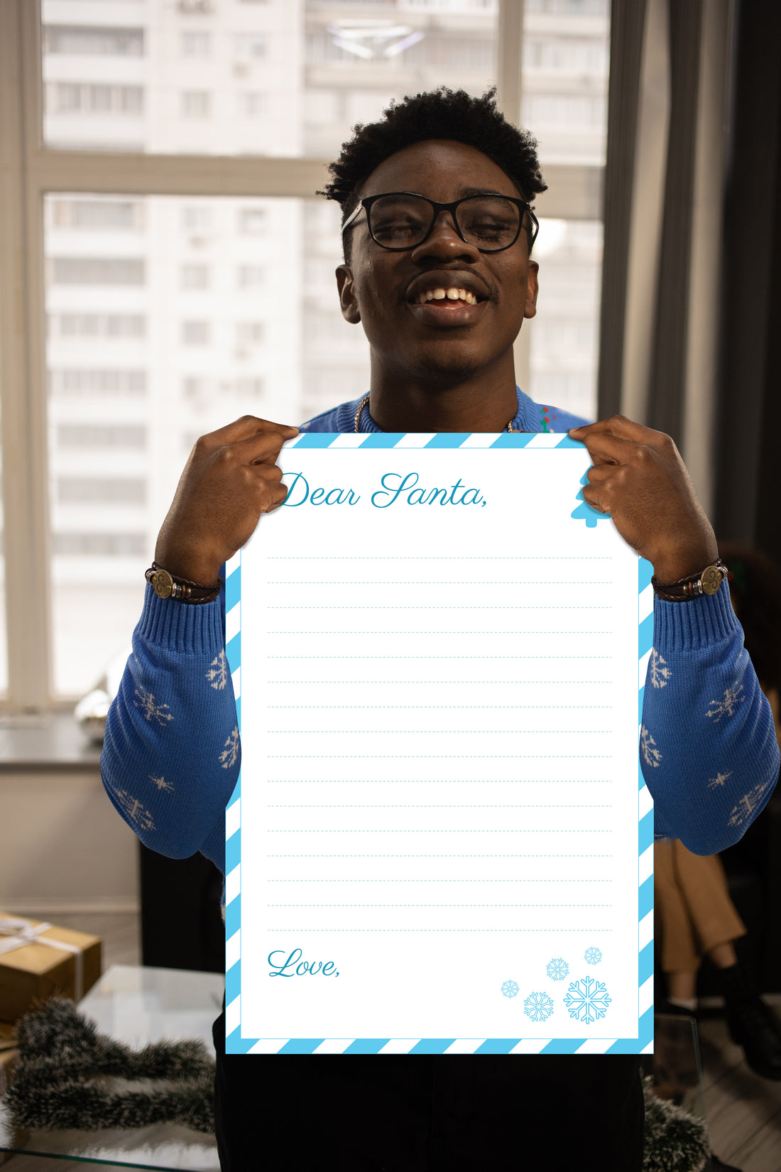 Christmas Snowflake Dry Erase Foam Core Fathead