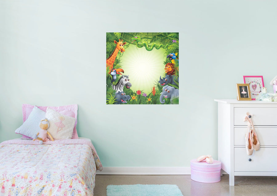 Jungle:  Happiness Dry Erase        -   Removable Wall   Adhesive Decal