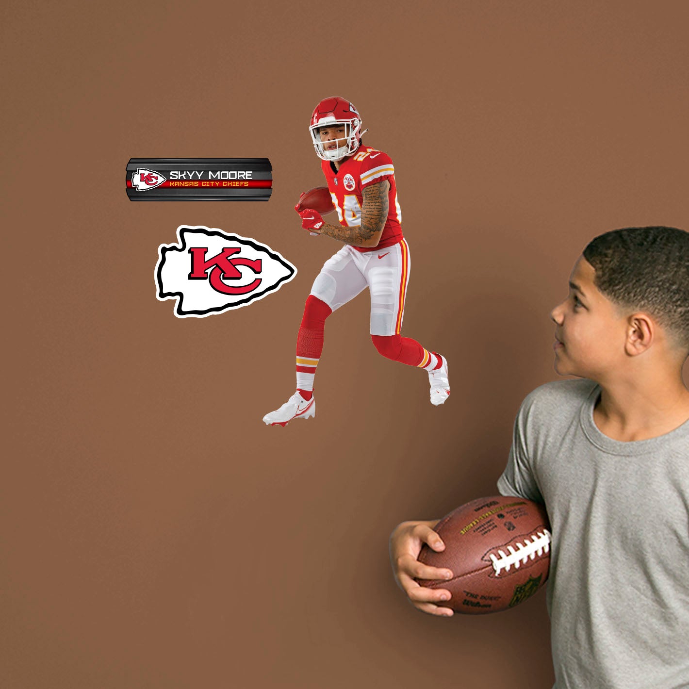 Kansas City Chiefs: Skyy Moore         - Officially Licensed NFL Removable     Adhesive Decal