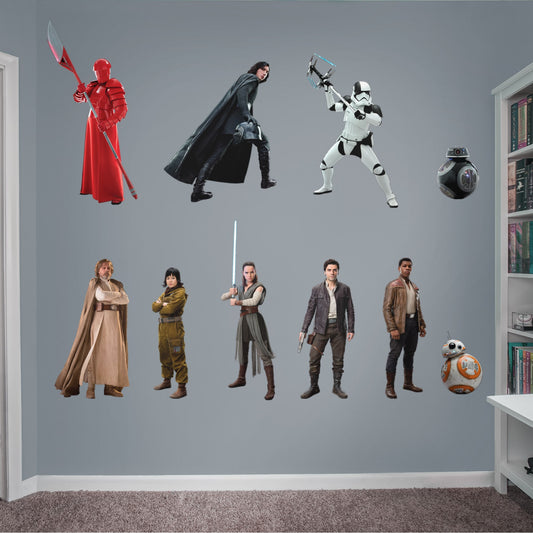 Star Wars: The Last Jedi Collection - Officially Licensed Removable Wall Decals