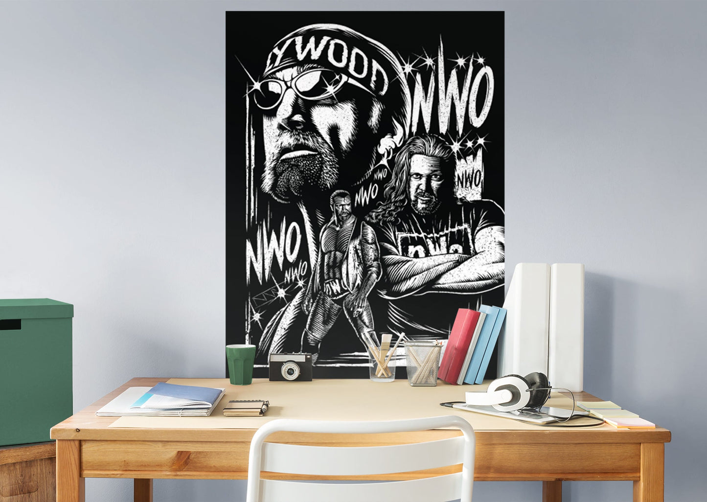 New World Order  Big 3 Mural        - Officially Licensed WWE Removable Wall   Adhesive Decal