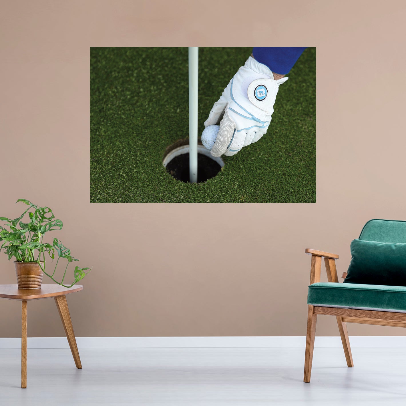 Golf: Glove Poster        -   Removable     Adhesive Decal