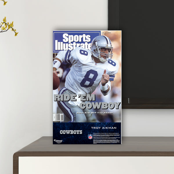 : Troy Aikman - Dallas Cowboys - Super Bowl XXVII Champions! -  Sports Illustrated - February 8, 1993 - Buffalo Bills - SI : Collectibles &  Fine Art