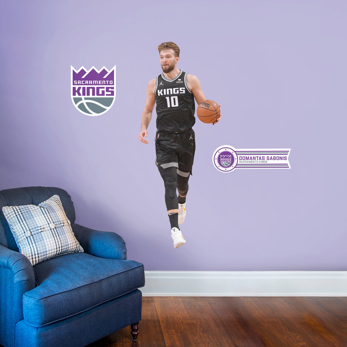 Sacramento Kings: Domantas Sabonis 2022        - Officially Licensed NBA Removable     Adhesive Decal