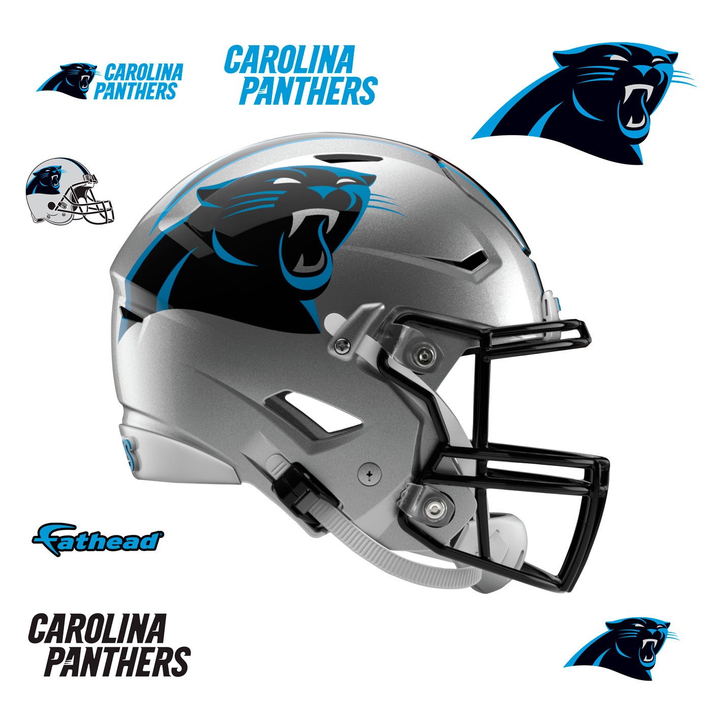 Carolina Panthers Alternate Future Helmet logo Vinyl Decal / Sticker 5