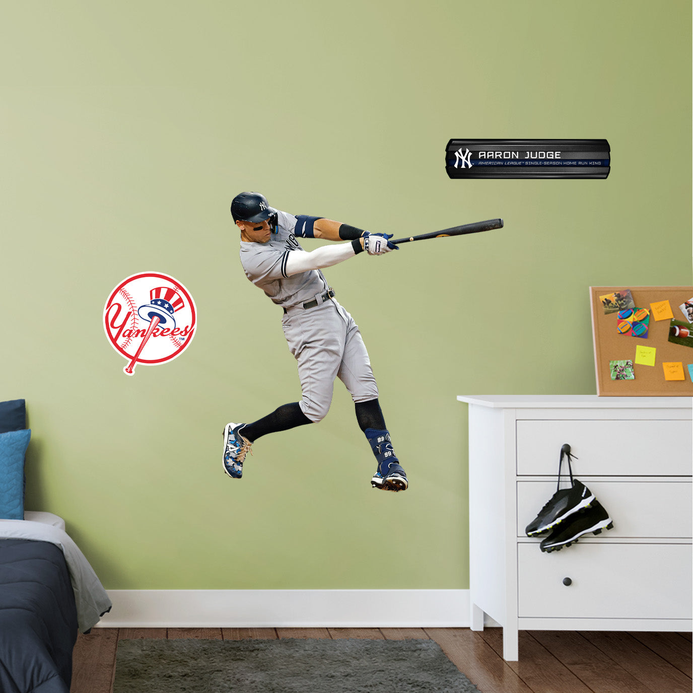New York Yankees: Aaron Judge  62nd Home Run        - Officially Licensed MLB Removable     Adhesive Decal