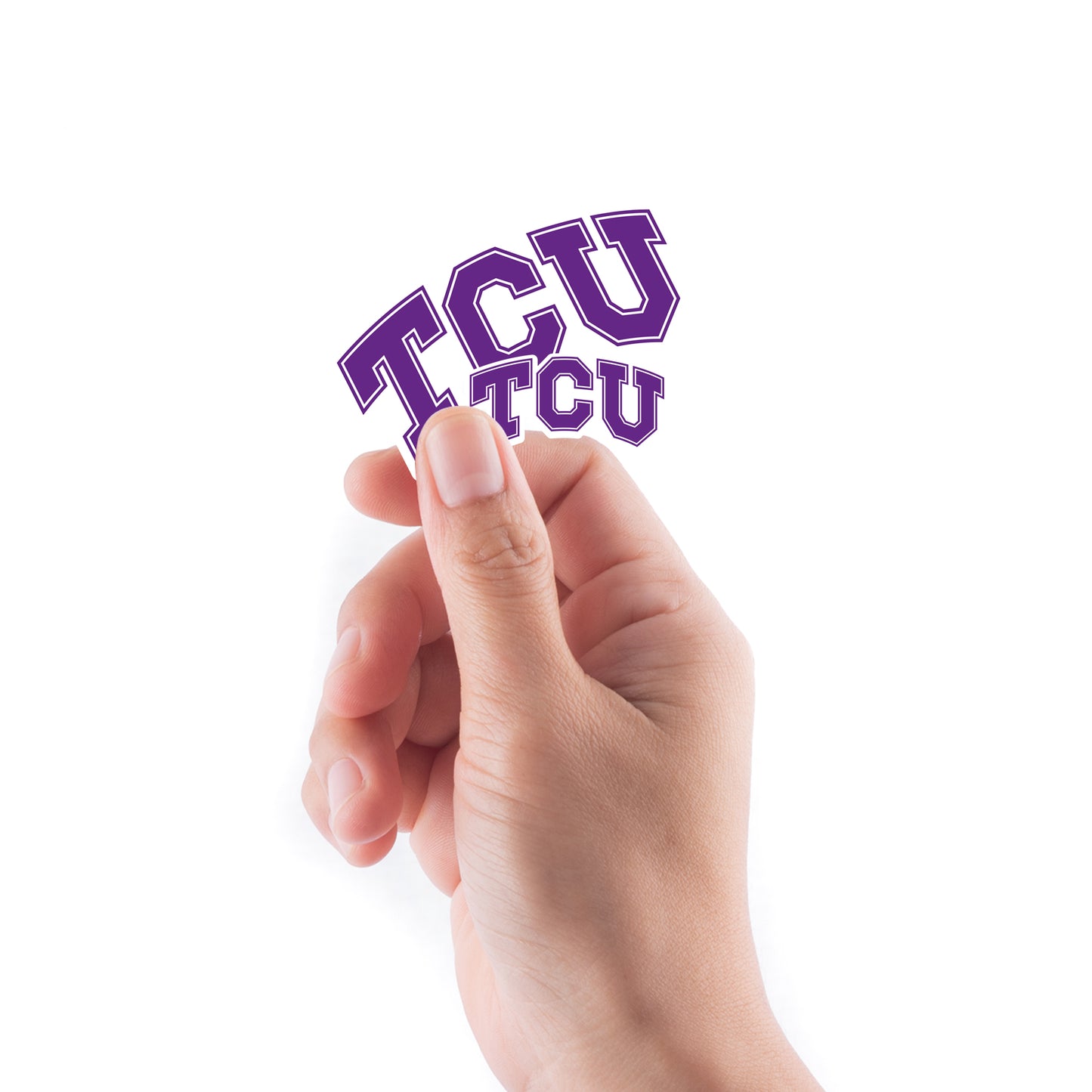 Sheet of 5 -Texas Christian U: TCU Horned Frogs 2021 Logo Minis        - Officially Licensed NCAA Removable    Adhesive Decal