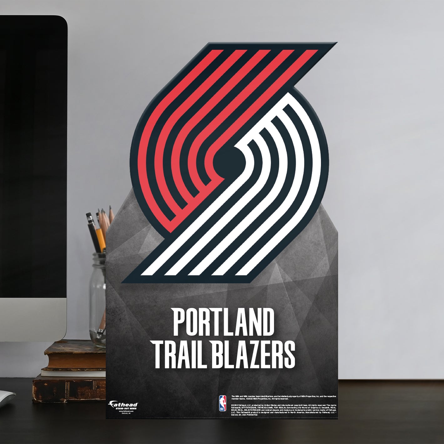 Portland Trail Blazers:  2022 Logo  Mini   Cardstock Cutout  - Officially Licensed NBA    Stand Out