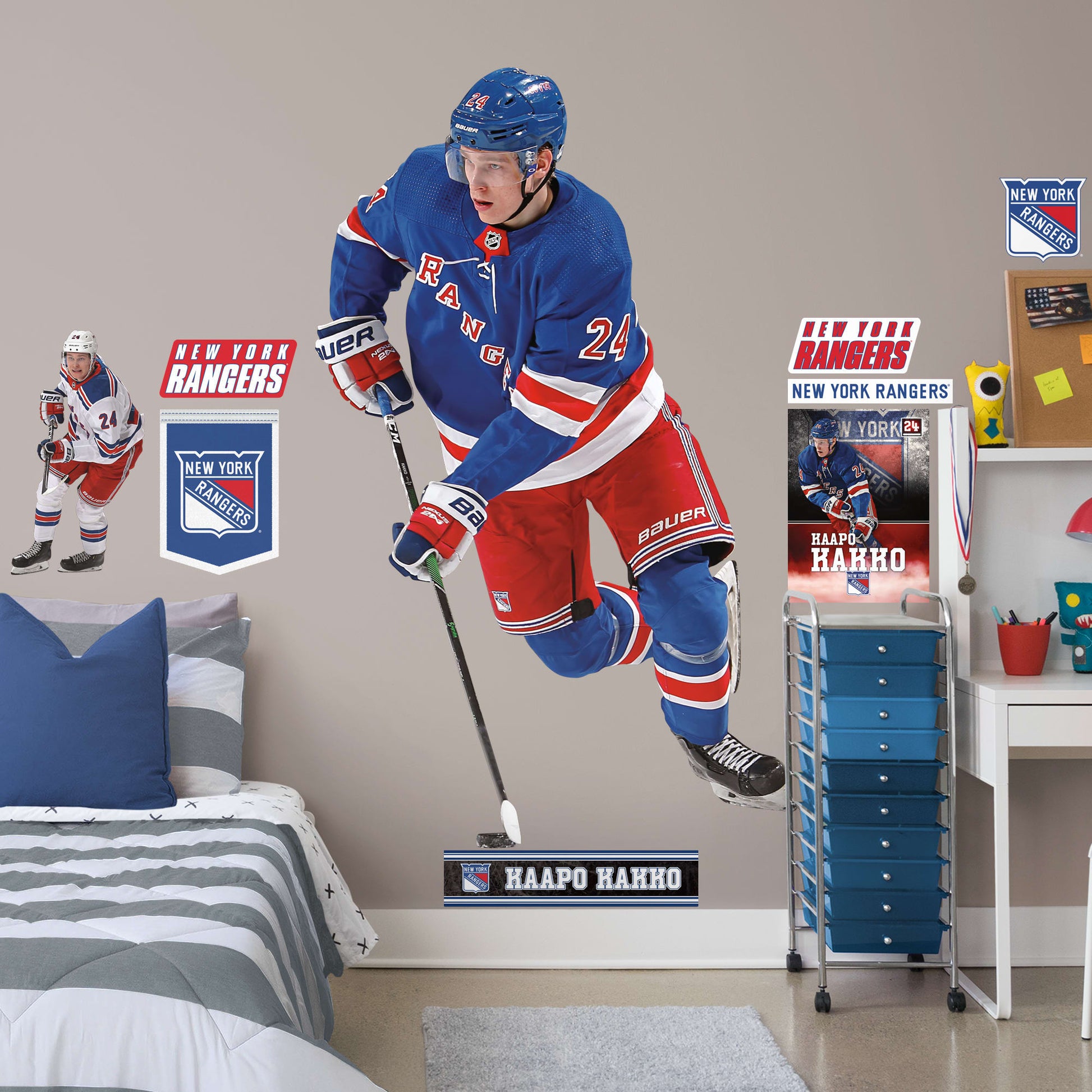 Kaapo Kakko 24 New York Rangers ice hockey player poster shirt