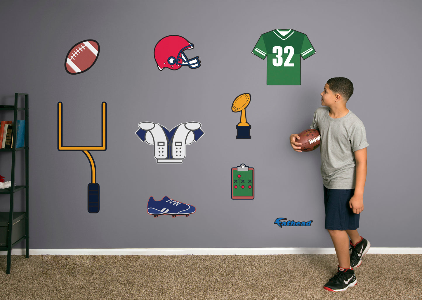 Sports Football Collection  -  Removable Wall Decal