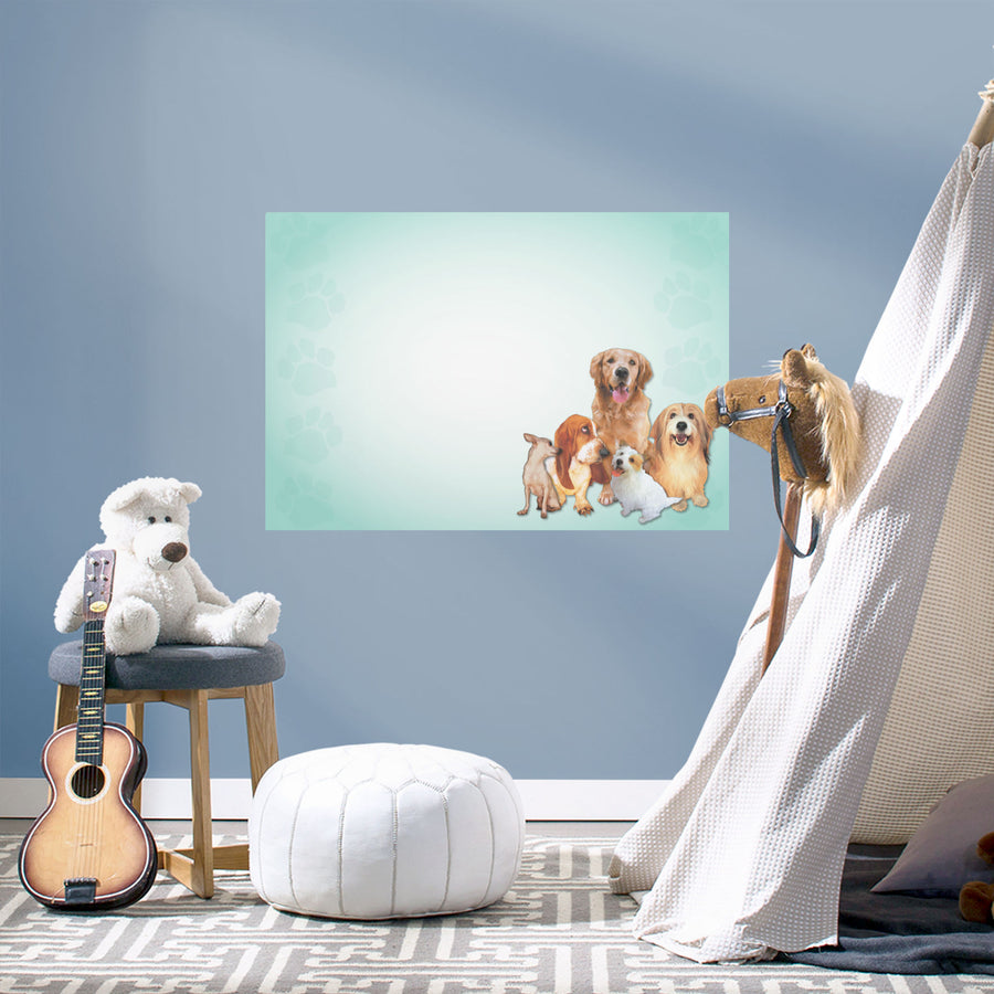 Doggies Whiteboard - Removable Dry Erase Vinyl Decal