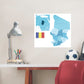 Maps of South Africa: Chad Mural        -   Removable     Adhesive Decal