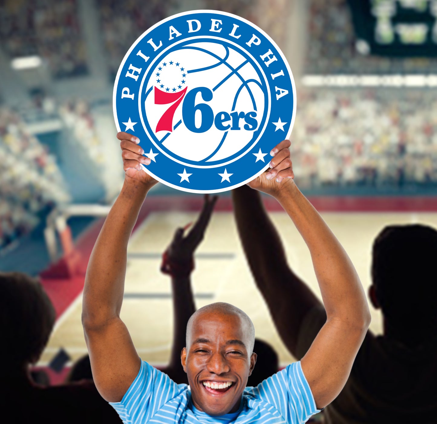 Philadelphia 76ers:  2022 Logo   Foam Core Cutout  - Officially Licensed NBA    Big Head