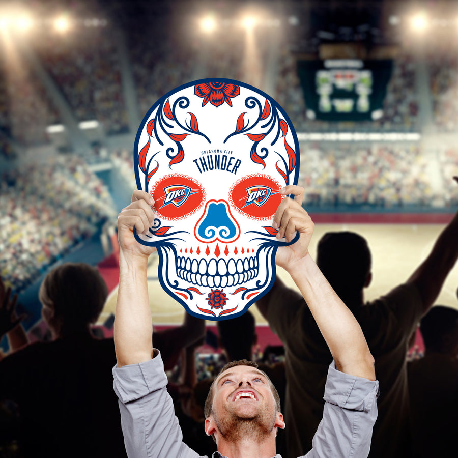 Skull - Big Head - Official NBA - Oklahoma City Thunder - Foam Core Cutout