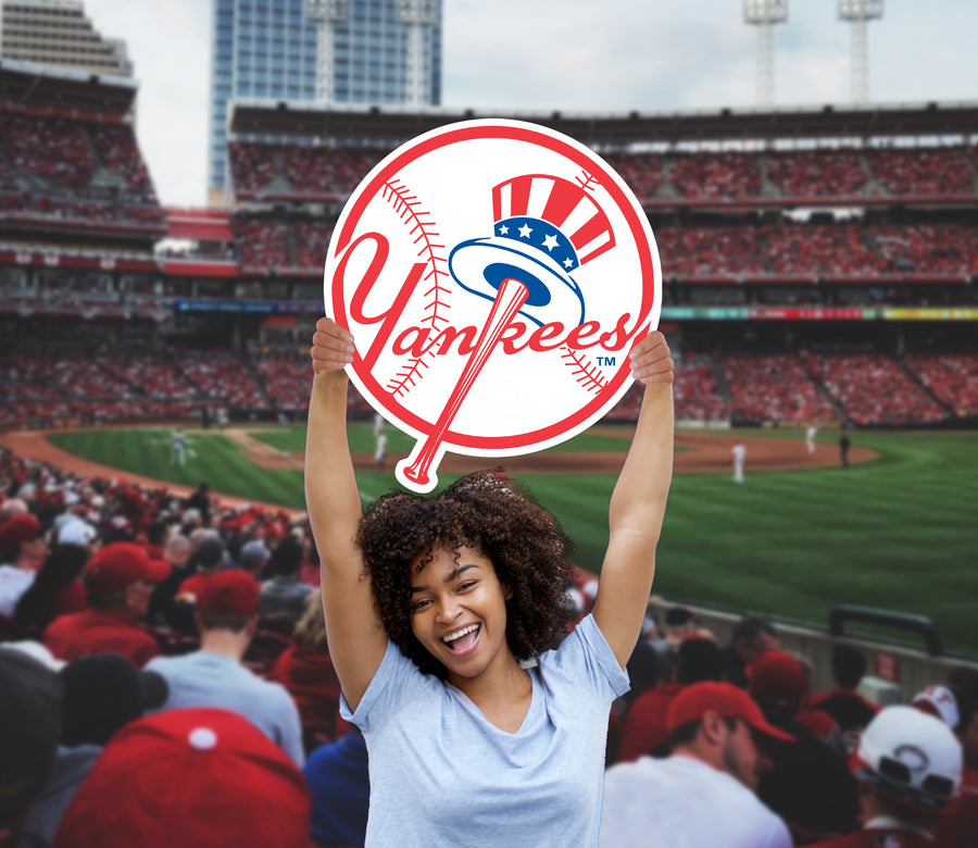 Logo - Big Head - Official MLB - New York Yankees - Foam Core Cutout