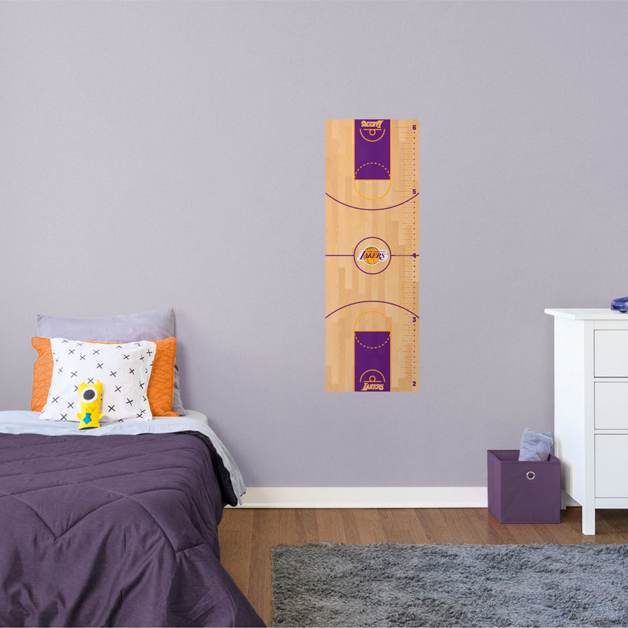 Los Angeles Lakers - Growth Chart - Official NBA - Reusable Vinyl Wall Decal