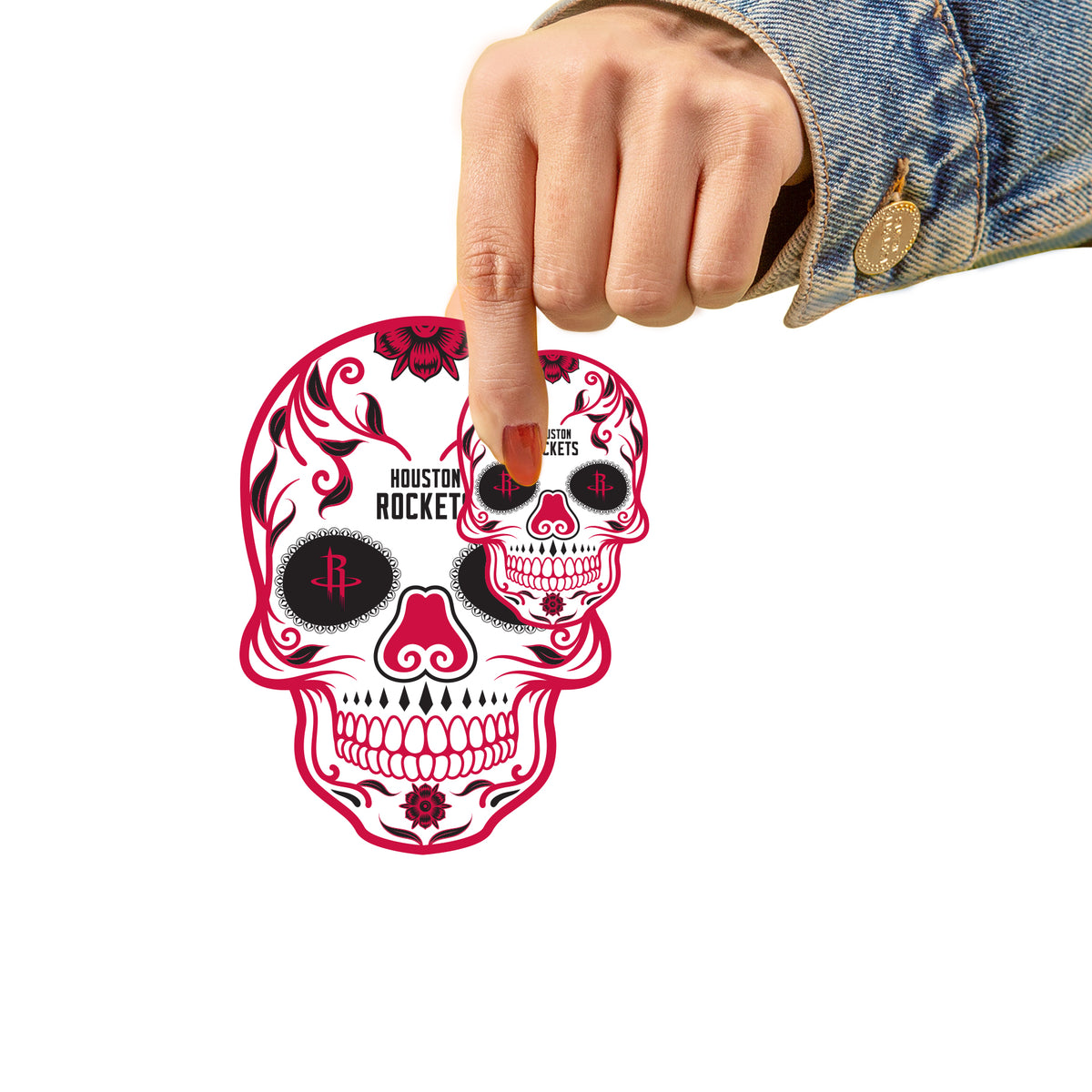 Houston Rockets - 5 Sugar Skull Logo Minis (Mixed Sizes) - Official NB ...