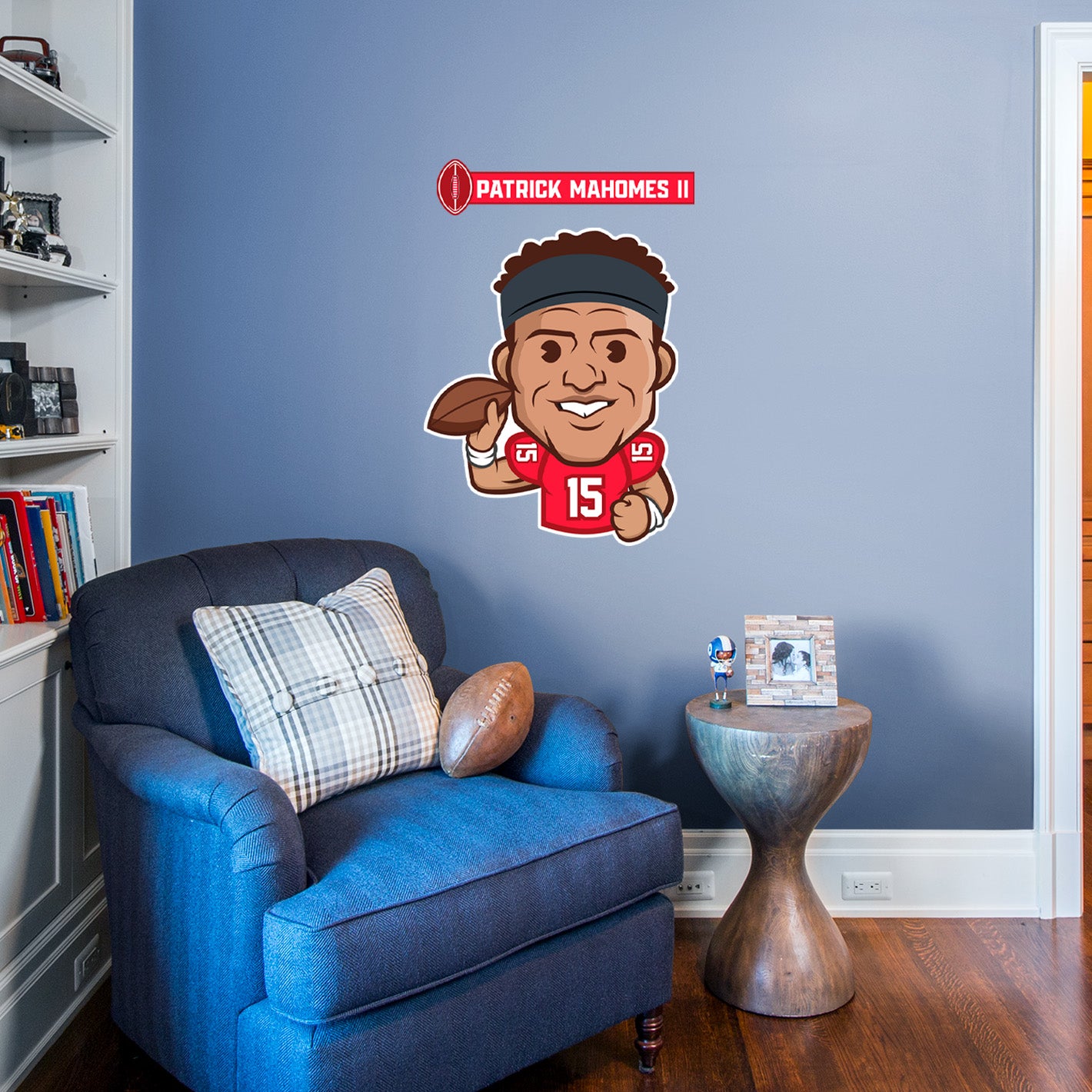 Kansas City Chiefs: Patrick Mahomes II  Emoji        - Officially Licensed NFLPA Removable     Adhesive Decal