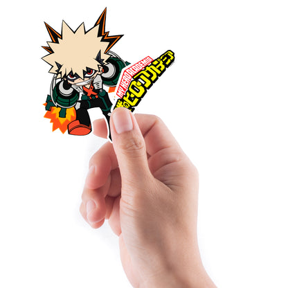 Sheet of 5 -My Hero Academia: BAKUGO Minis        - Officially Licensed Funimation Removable    Adhesive Decal