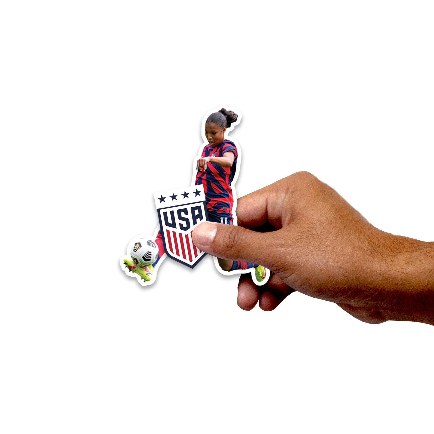 Sheet of 5 -Midge Purce Player Minis        - Officially Licensed USWNT Removable     Adhesive Decal