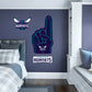 Charlotte Hornets: Foam Finger - Officially Licensed NBA Removable Adhesive Decal