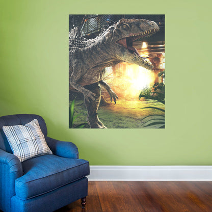 Jurassic World Dominion: Giganotosaurus Biosyn Outpost Two Poster - Officially Licensed NBC Universal Removable Adhesive Decal