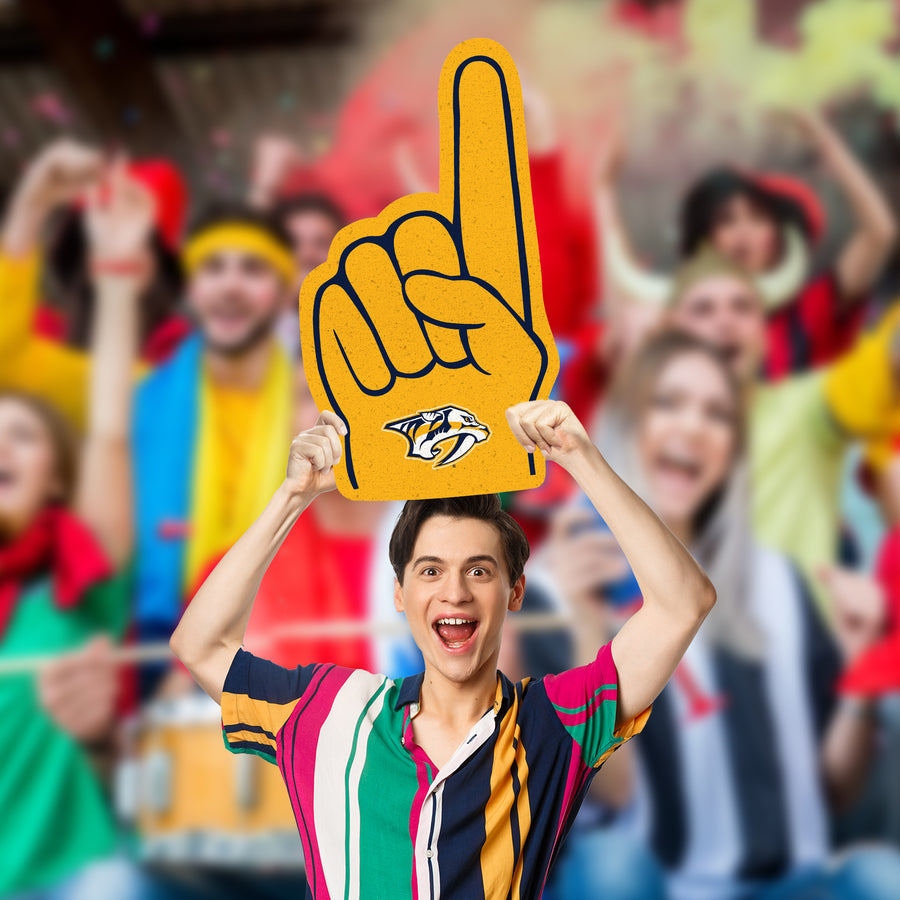 Foam Finger - Big Head - Official NHL - Nashville Predators - Foam Core Cutout