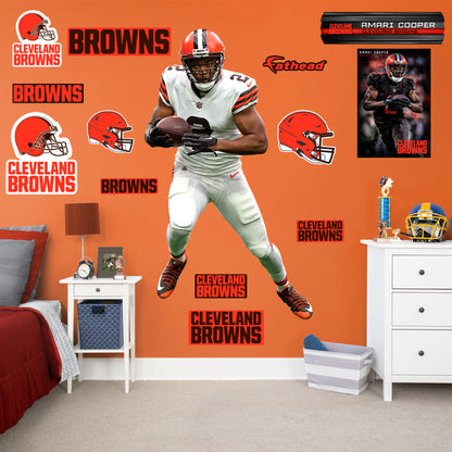 Cleveland Browns: Amari Cooper 2022        - Officially Licensed NFL Removable     Adhesive Decal