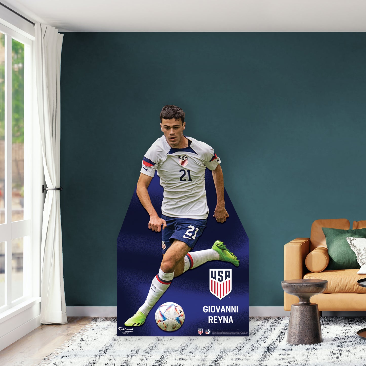 Giovanni Reyna   Life-Size   Foam Core Cutout  - Officially Licensed USMNT    Stand Out