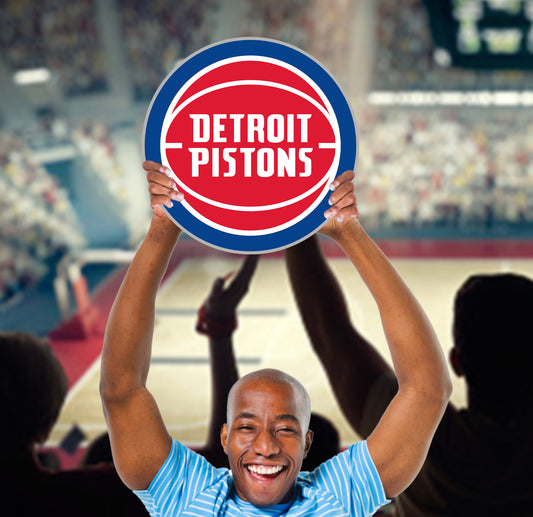 Detroit Pistons:  2022 Logo   Foam Core Cutout  - Officially Licensed NBA    Big Head