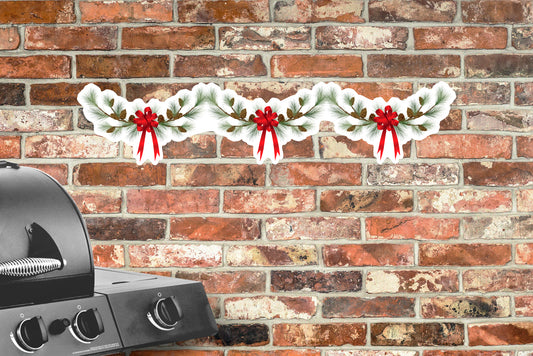 Christmas: Three Red Ribbons - Outdoor Graphic