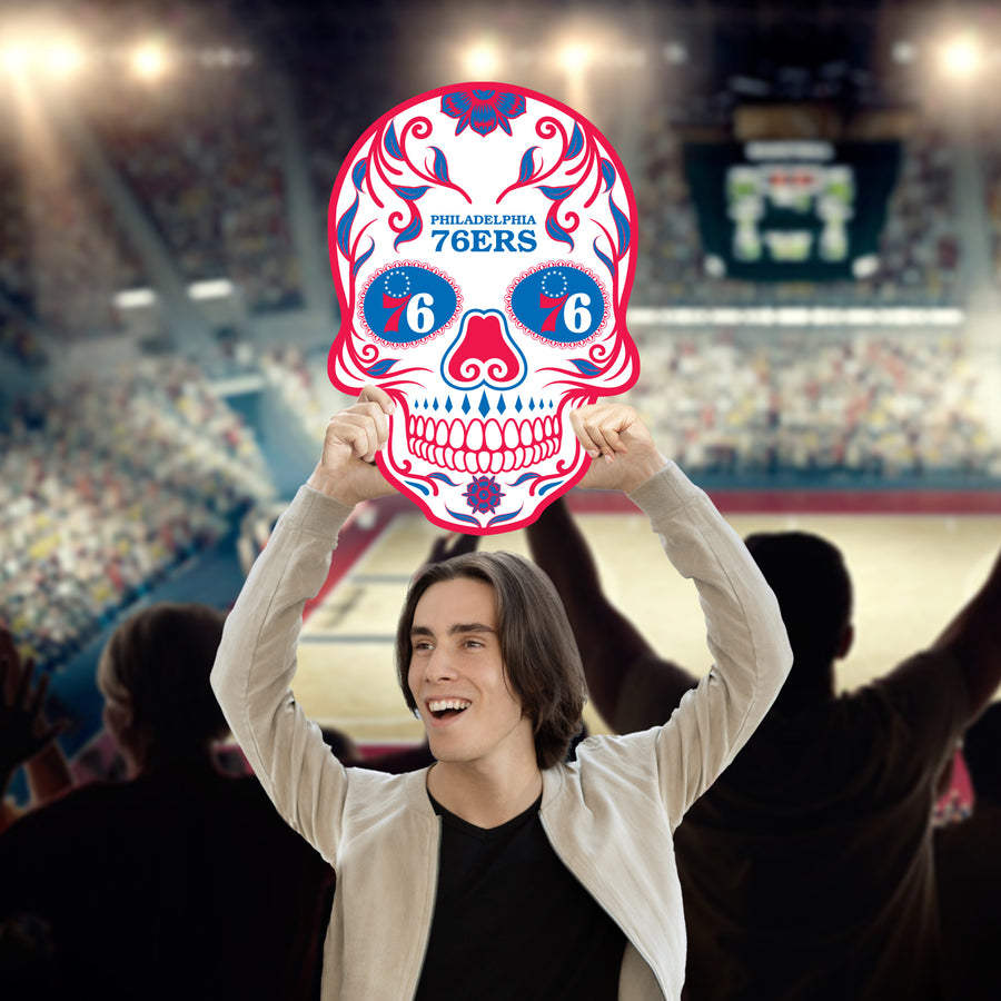 Skull - Big Head - Official NBA - Philadelphia 76ers - Foam Core Cutout