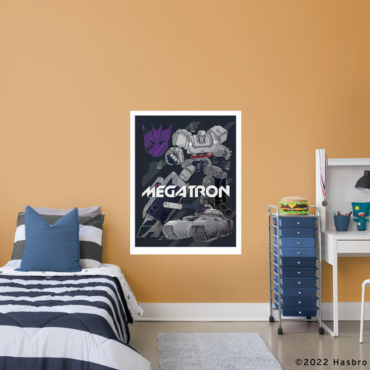Transformers: Megatron Diagram Poster        - Officially Licensed Hasbro Removable     Adhesive Decal