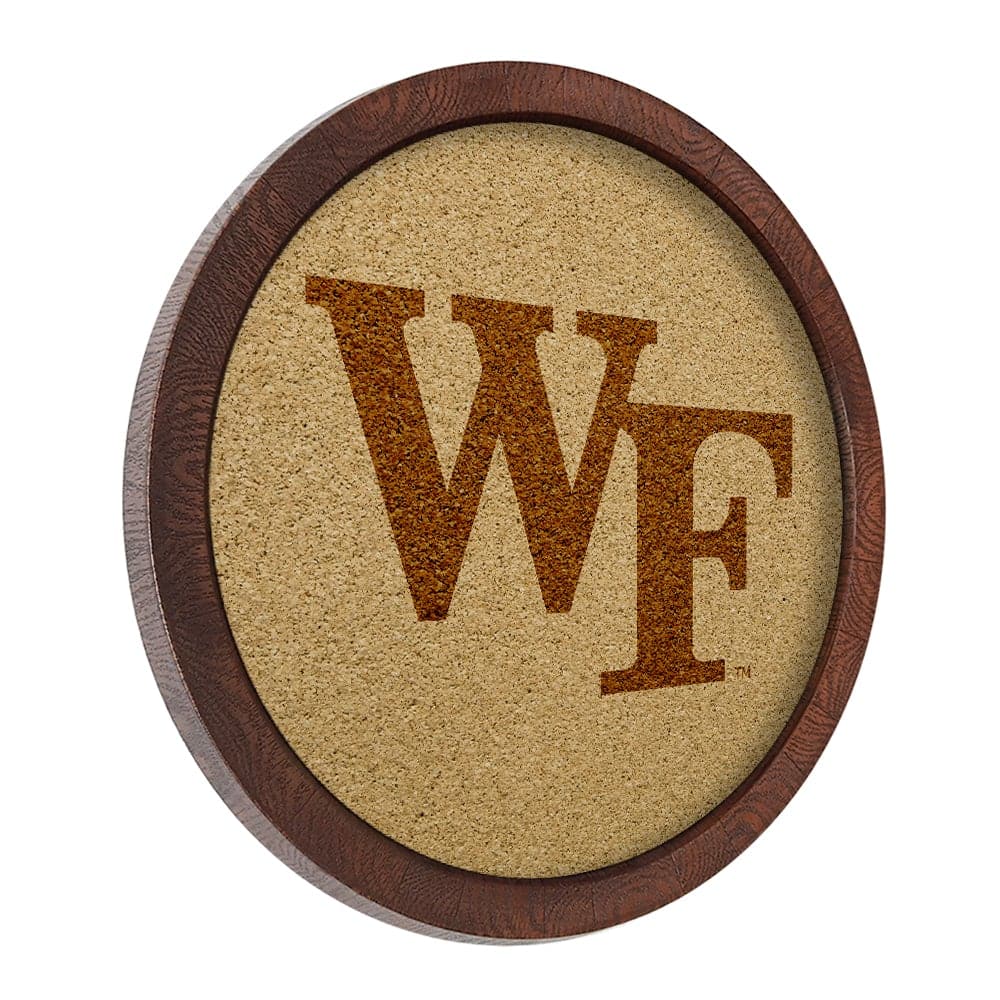Wake Forest Demon Deacons: "Faux" Barrel Framed Cork Board - The Fan-Brand
