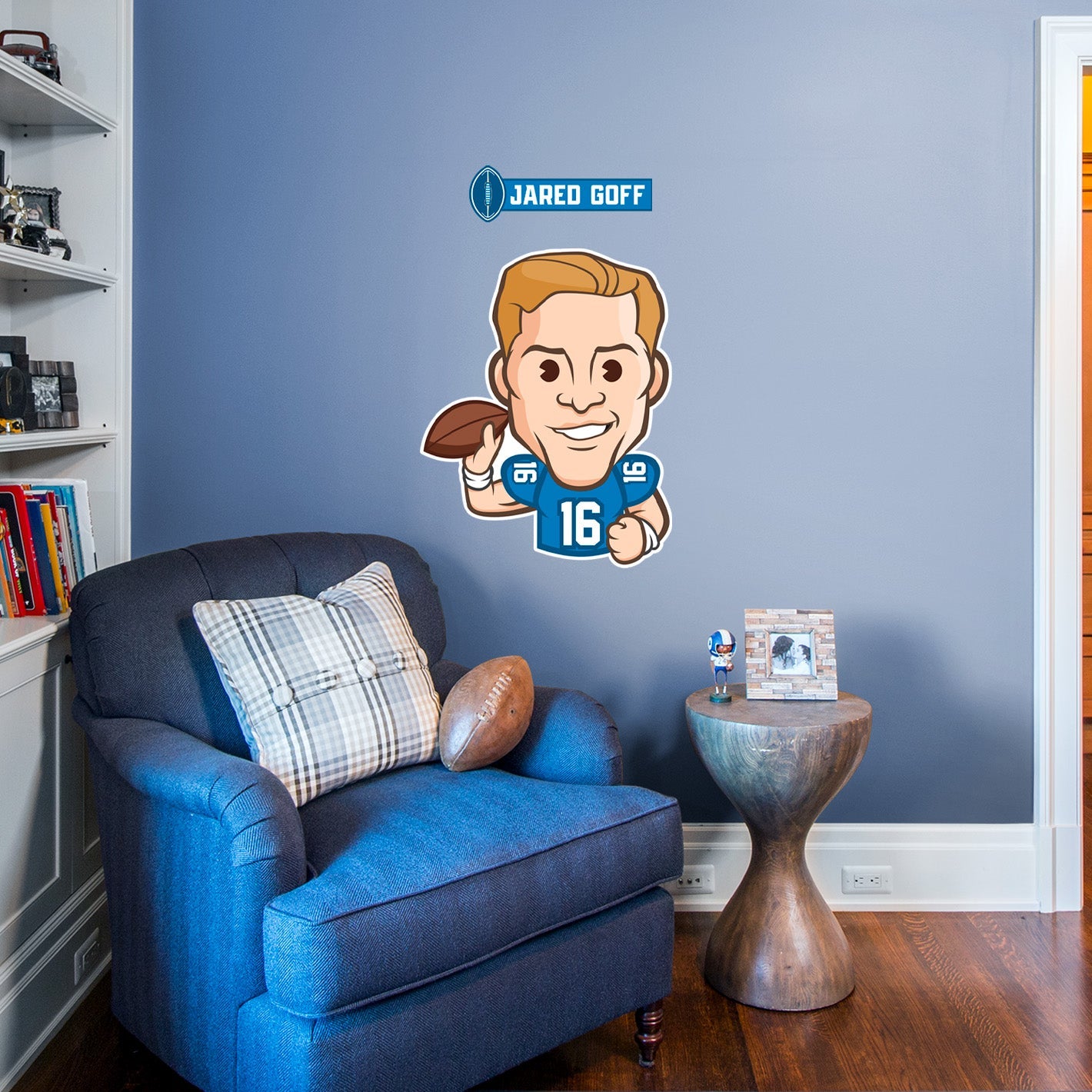 Detroit Lions: Jared Goff Emoji - Officially Licensed NFLPA Removable Adhesive Decal
