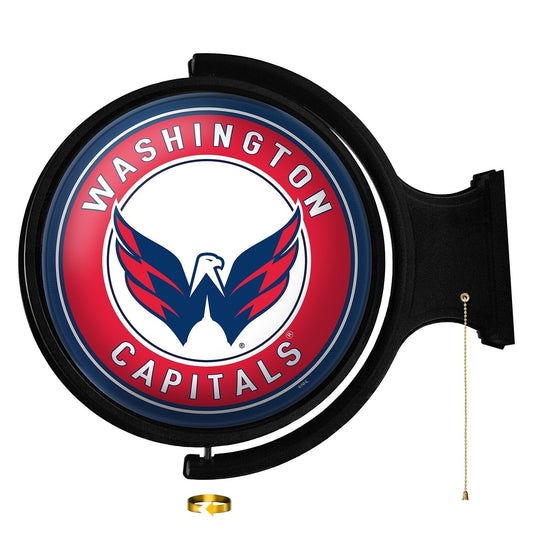 Washington Capitals: Original Round Rotating Lighted Wall Sign - The Fan-Brand