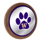 Washington Huskies: Paw - Mirrored Barrel Top Mirrored Wall Sign - The Fan-Brand