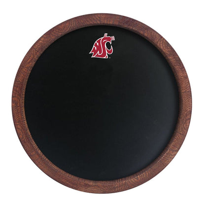 Washington State Cougars: Chalkboard "Faux" Barrel Top Sign - The Fan-Brand