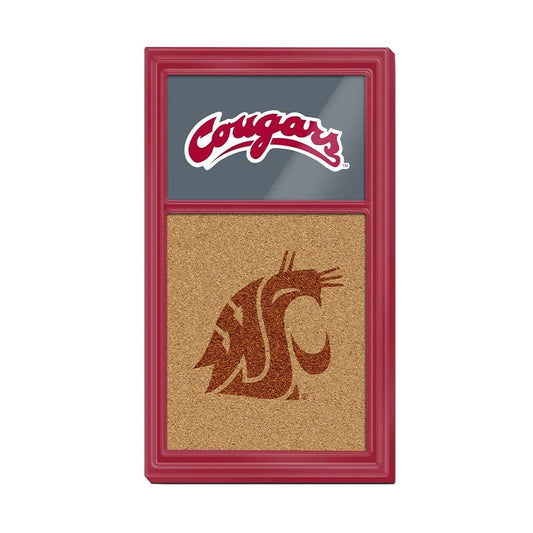 Washington State Cougars: Dual Logos - Cork Note Board - The Fan-Brand