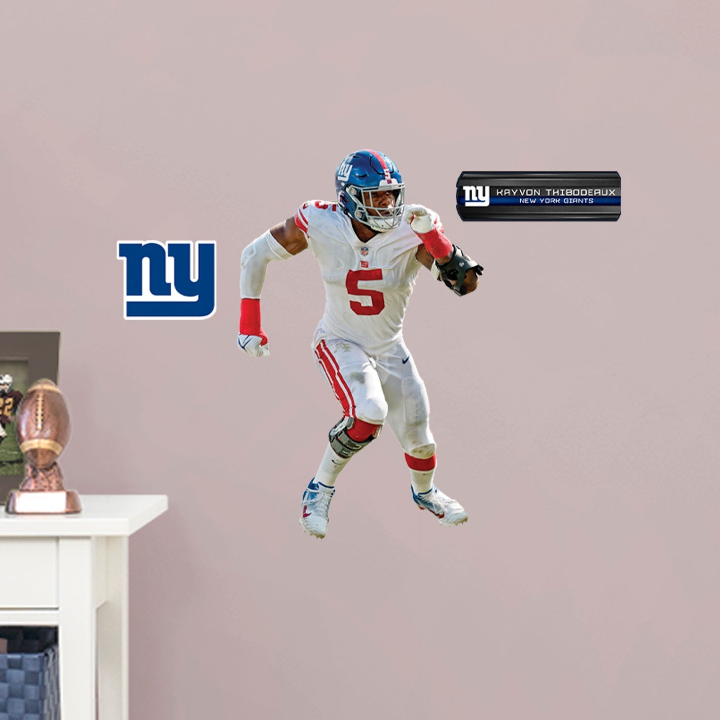 New York Giants: Kayvon Thibodeaux - Officially Licensed NFL Removable Adhesive Decal