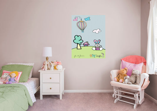 Dream Big Art:  Fly High Mural        - Officially Licensed Juan de Lascurain Removable Wall   Adhesive Decal