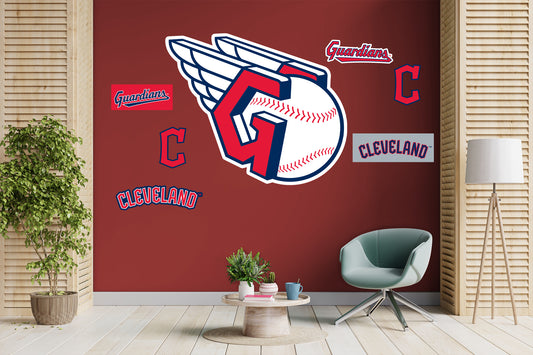 Cleveland Guardians:  Logo        - Officially Licensed MLB Removable     Adhesive Decal