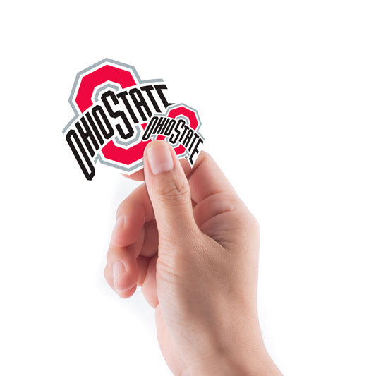 Sheet of 5 -Ohio State U: Ohio State Buckeyes  Logo Minis        - Officially Licensed NCAA Removable    Adhesive Decal