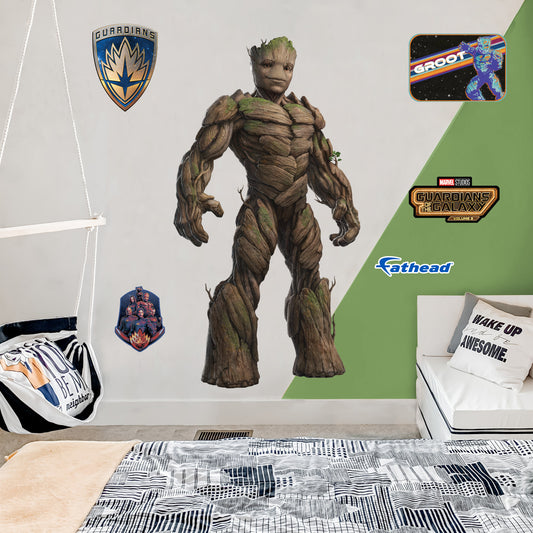 Guardians of the Galaxy vol.3: Groot RealBig        - Officially Licensed Marvel Removable     Adhesive Decal