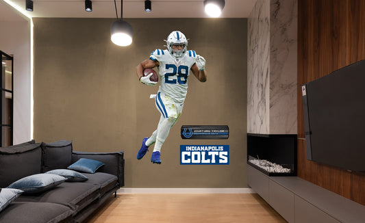 Indianapolis Colts: Jonathan Taylor         - Officially Licensed NFL Removable     Adhesive Decal