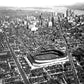 Aerial of Briggs Stadium along Michigan Avenue - Officially Licensed Detroit News Canvas