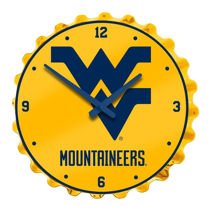 West Virginia Mountaineers: Bottle Cap Wall Clock - The Fan-Brand