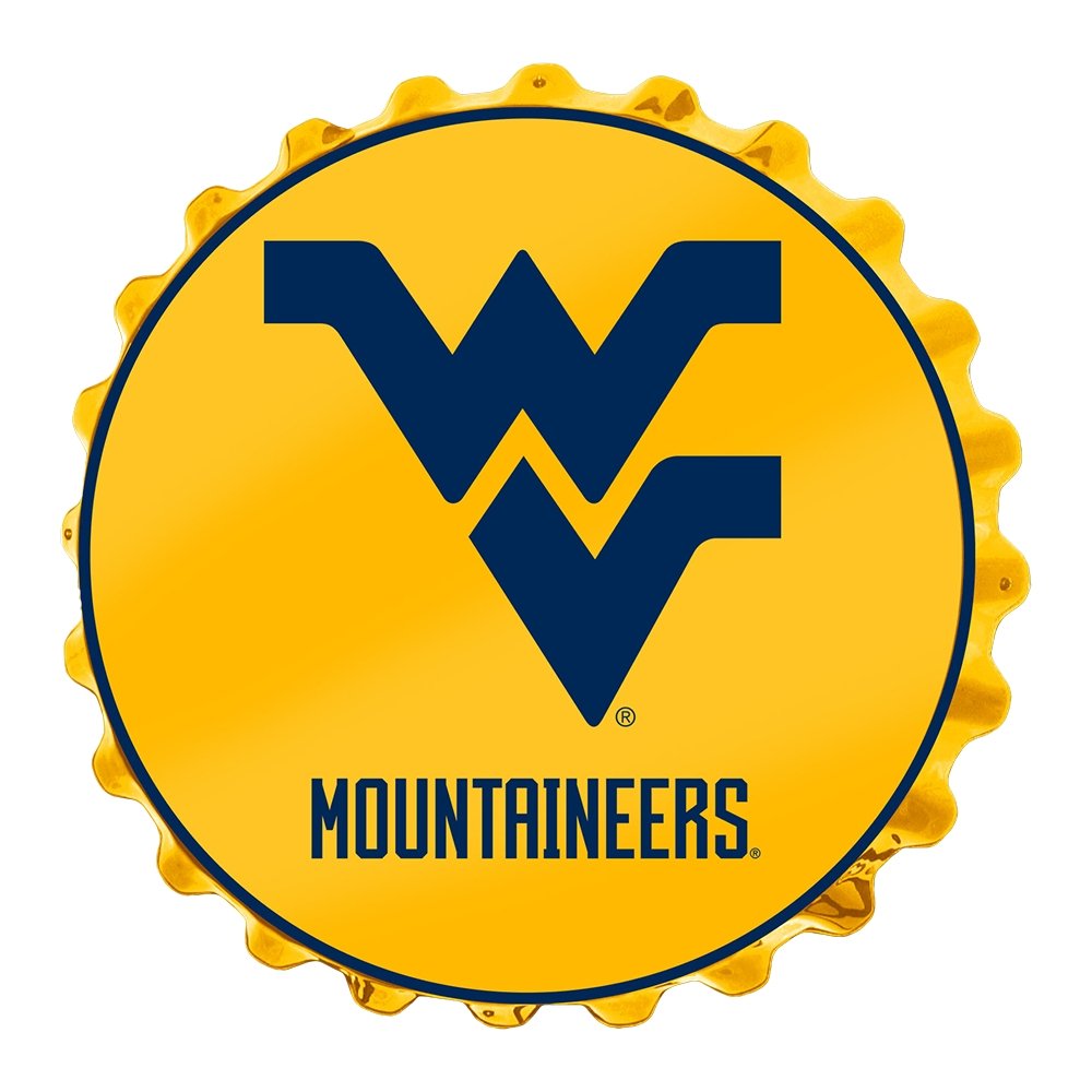 West Virginia Mountaineers: Bottle Cap Wall Sign - The Fan-Brand