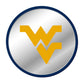 West Virginia Mountaineers: Modern Disc Mirrored Wall Sign - The Fan-Brand